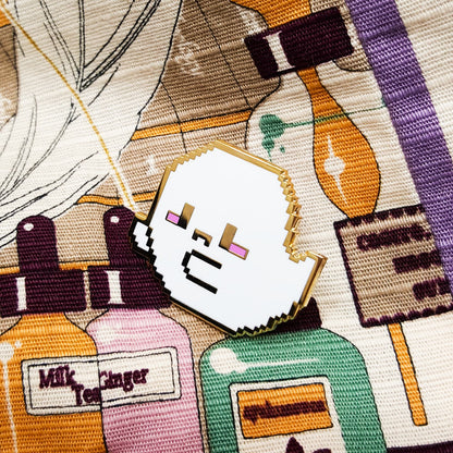 8-bit Pixel Ghost Spooky Enamel Pin